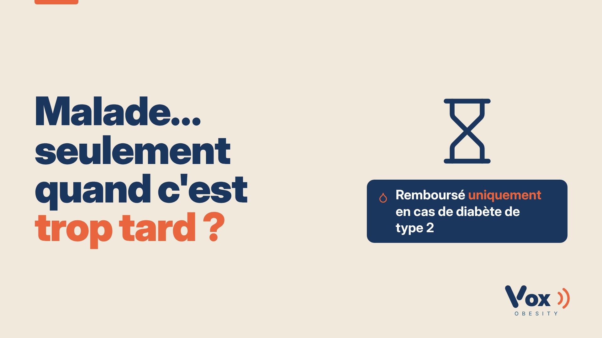 Malade seulement quand c'est trop tard ? Remboursé uniquement en cas de diabète de type 2